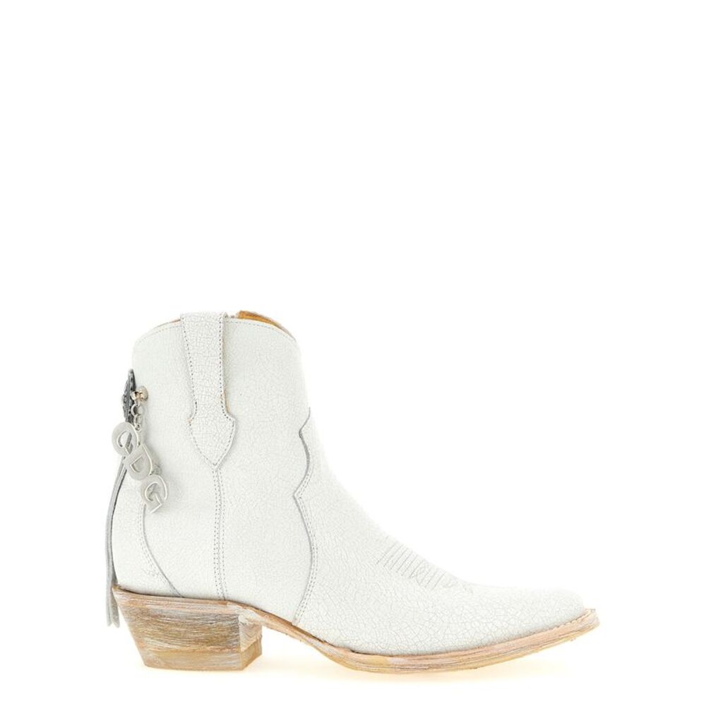 Comme Des Garçons White Cowhide Chelsea Women's Boots